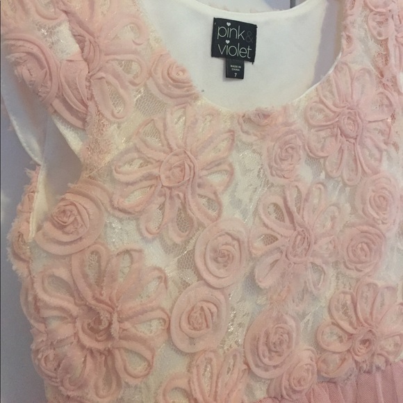 Pink & Violet size 7 pink dress - Picture 2 of 3