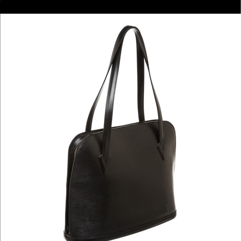 💯 Authentic Black Epi Leather Handbag