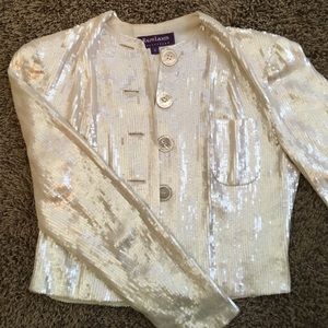 Vintage Ralph Lauren Collection sequin jacket