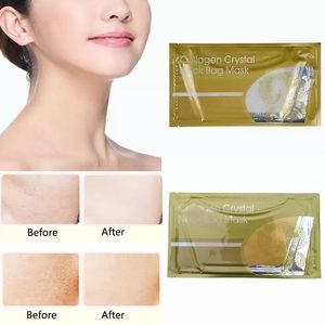 1 pc collagen crystal moisture gold neck mask
