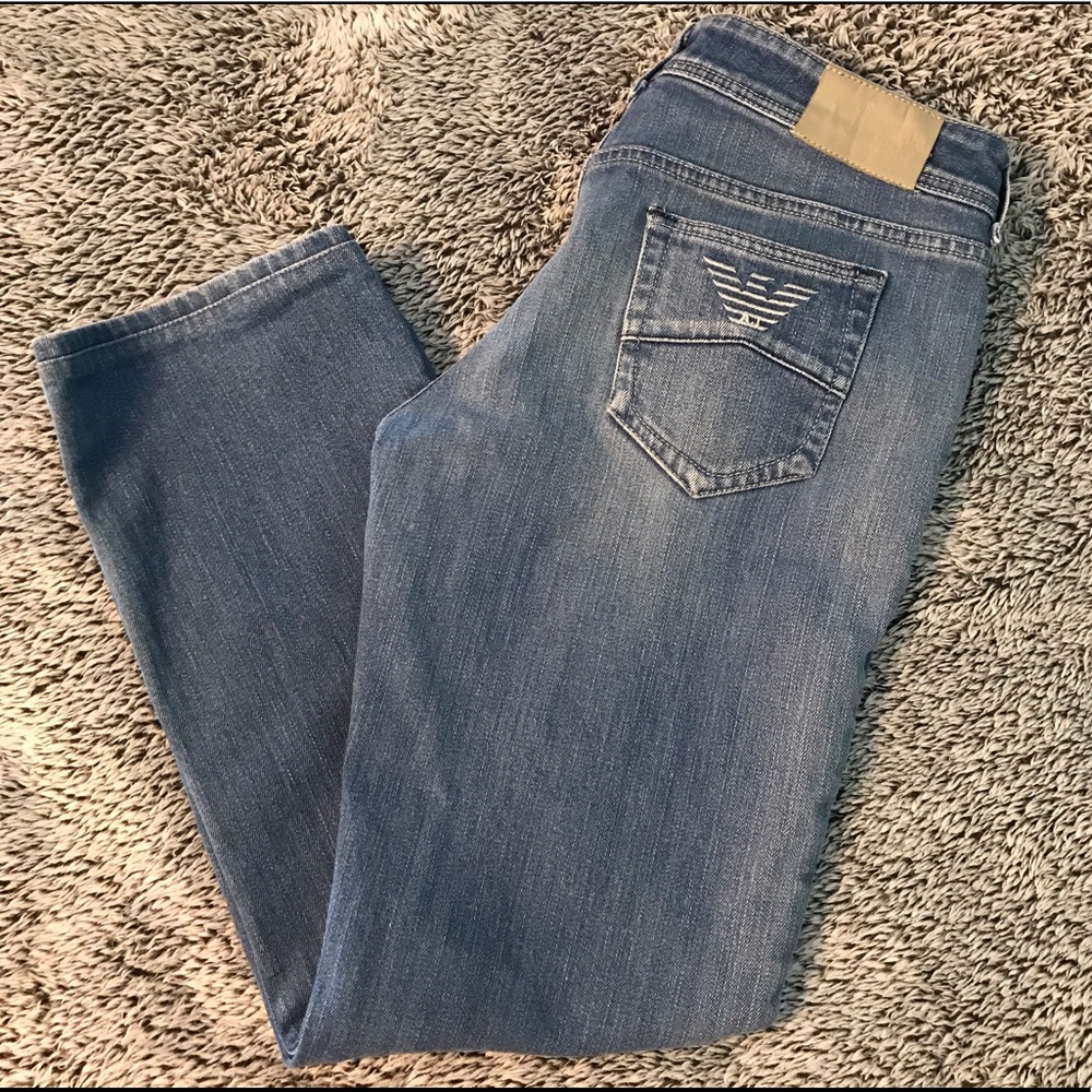 Armani Jeans Straight Leg Jeans