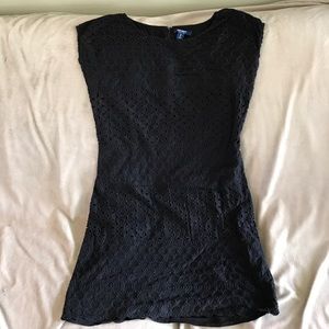 Old Navy medium black fitted lace dress