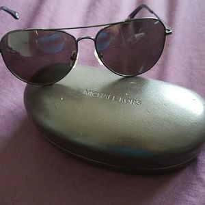 Michael Kors black aviator sunglasses