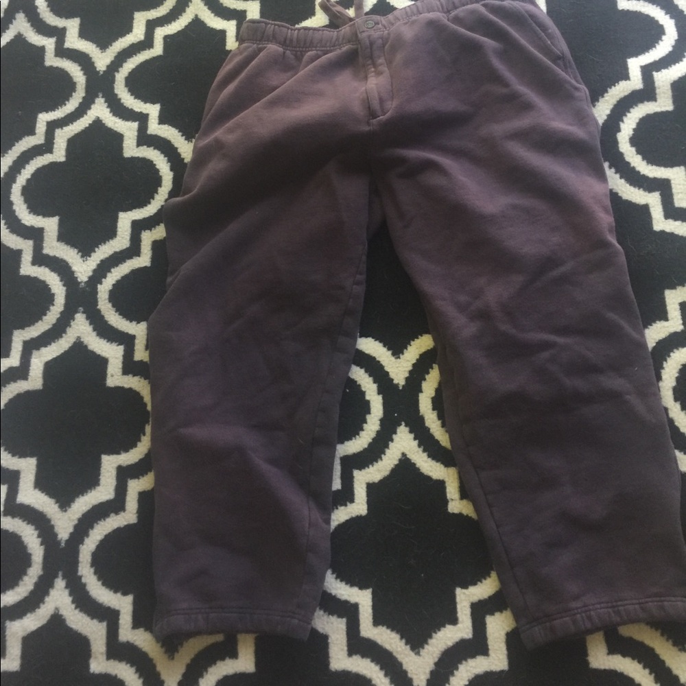 Purple Sweatpants with Zippers