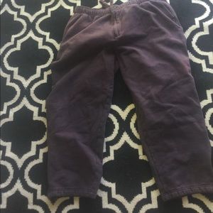 Purple Sweatpants with Zippers