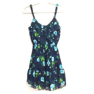 Hollister Navy Blue Floral Dress! Size: S,