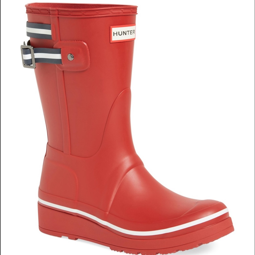 Hunter wedge rain boot