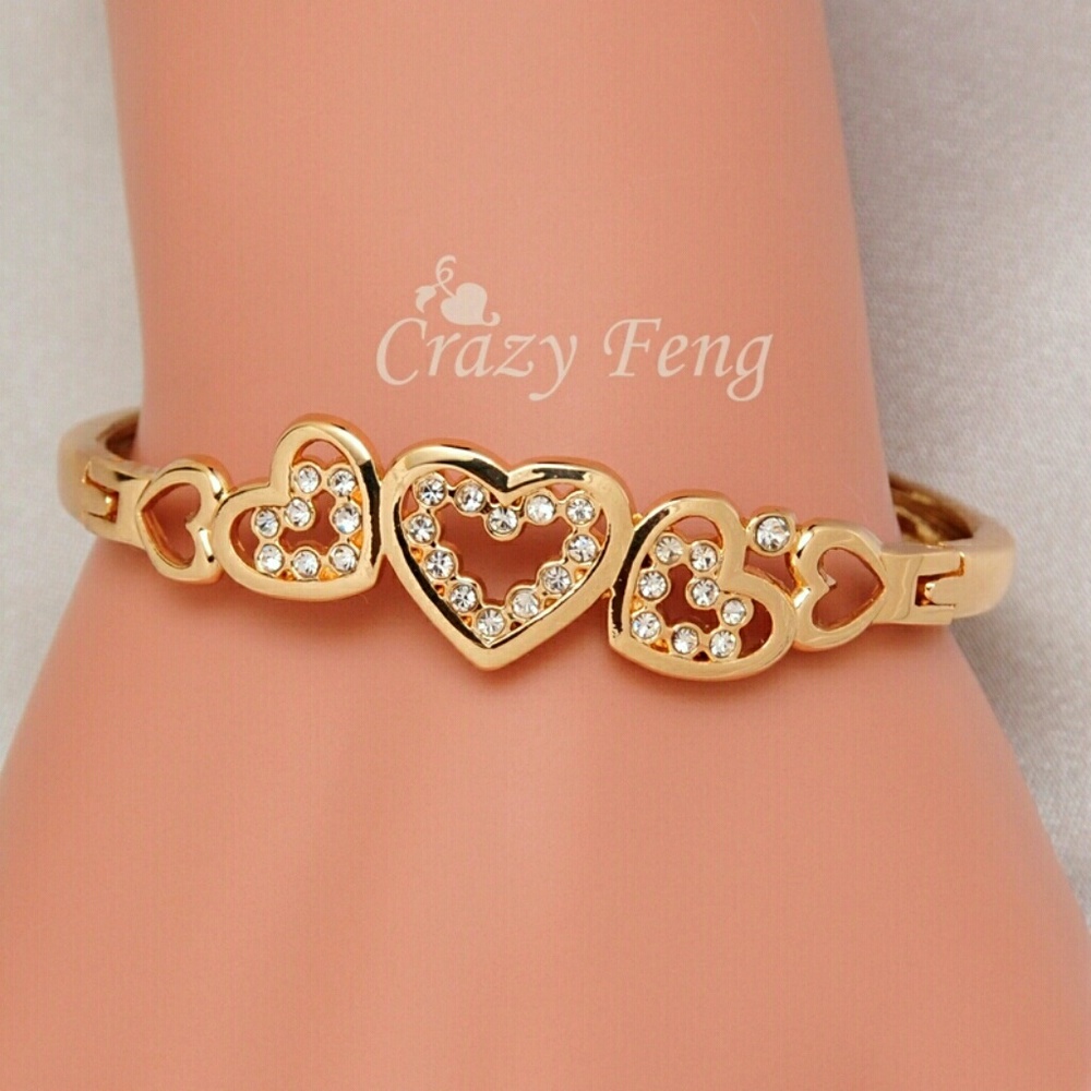 Gold plated bracelet bangle.