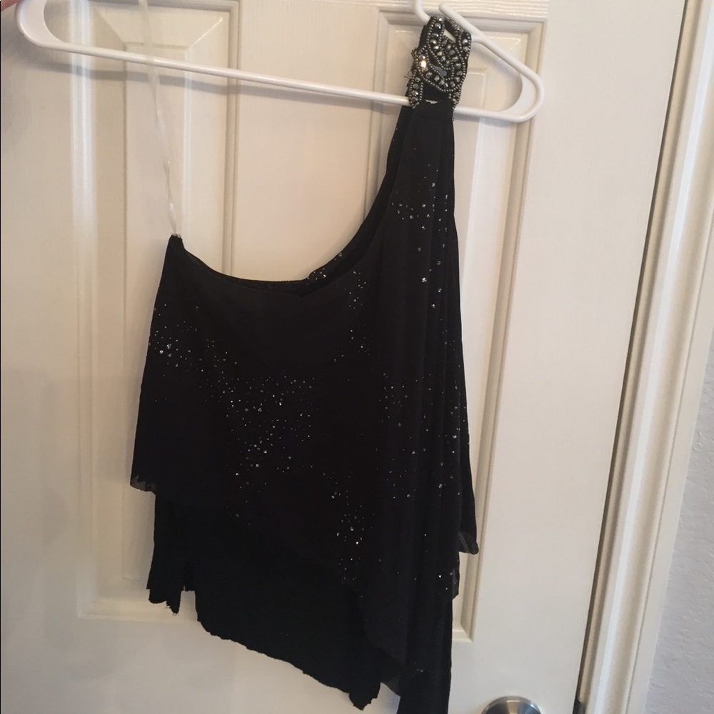 One Shoulder Crop Top