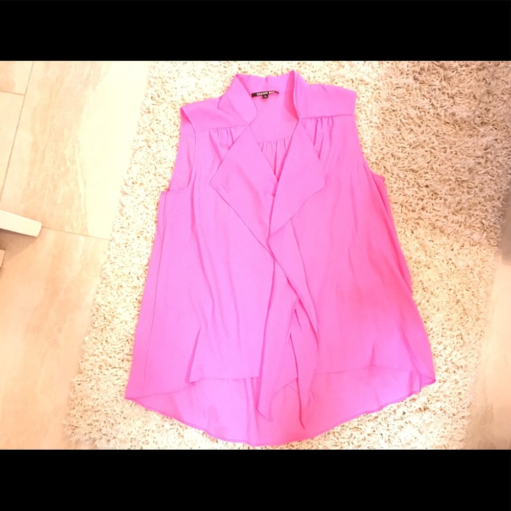 Gianni Bini pink sleeveless blouse. LG. $25