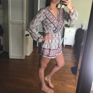 Patterned romper