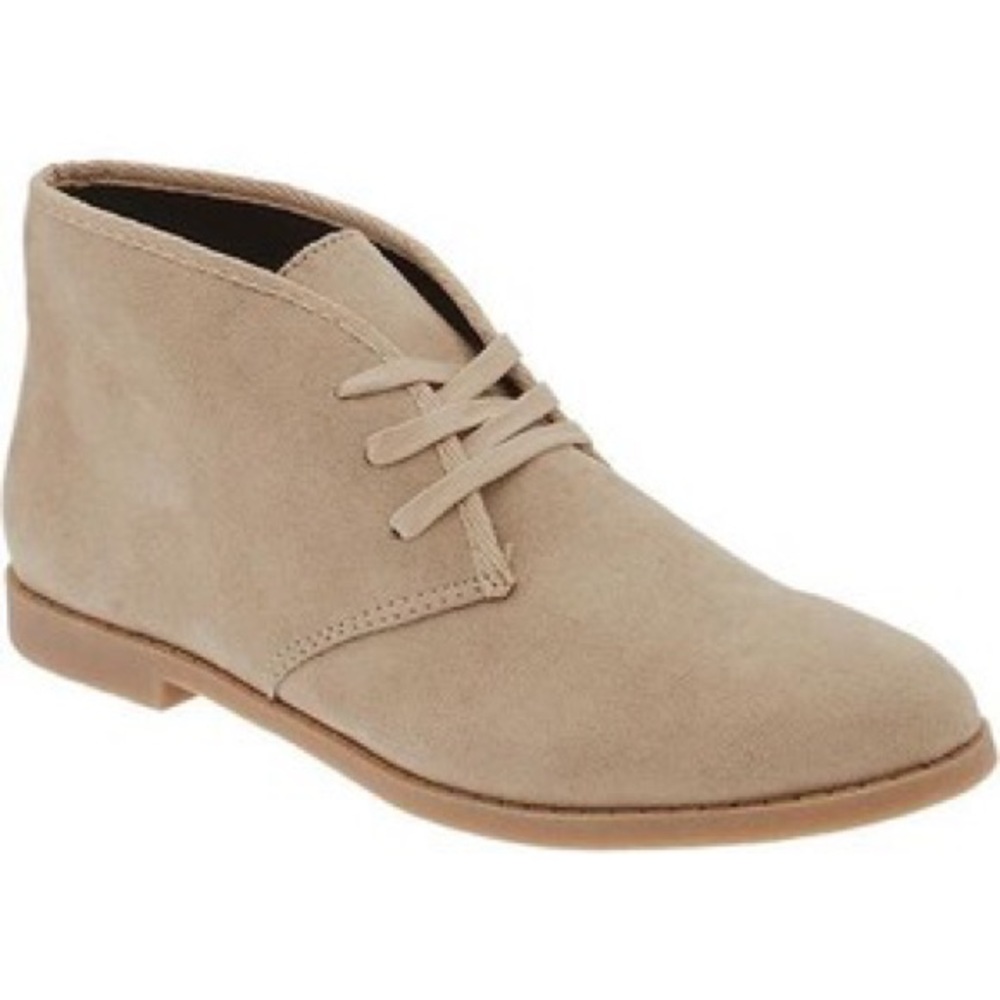 Faux suede ankle bootie shoes