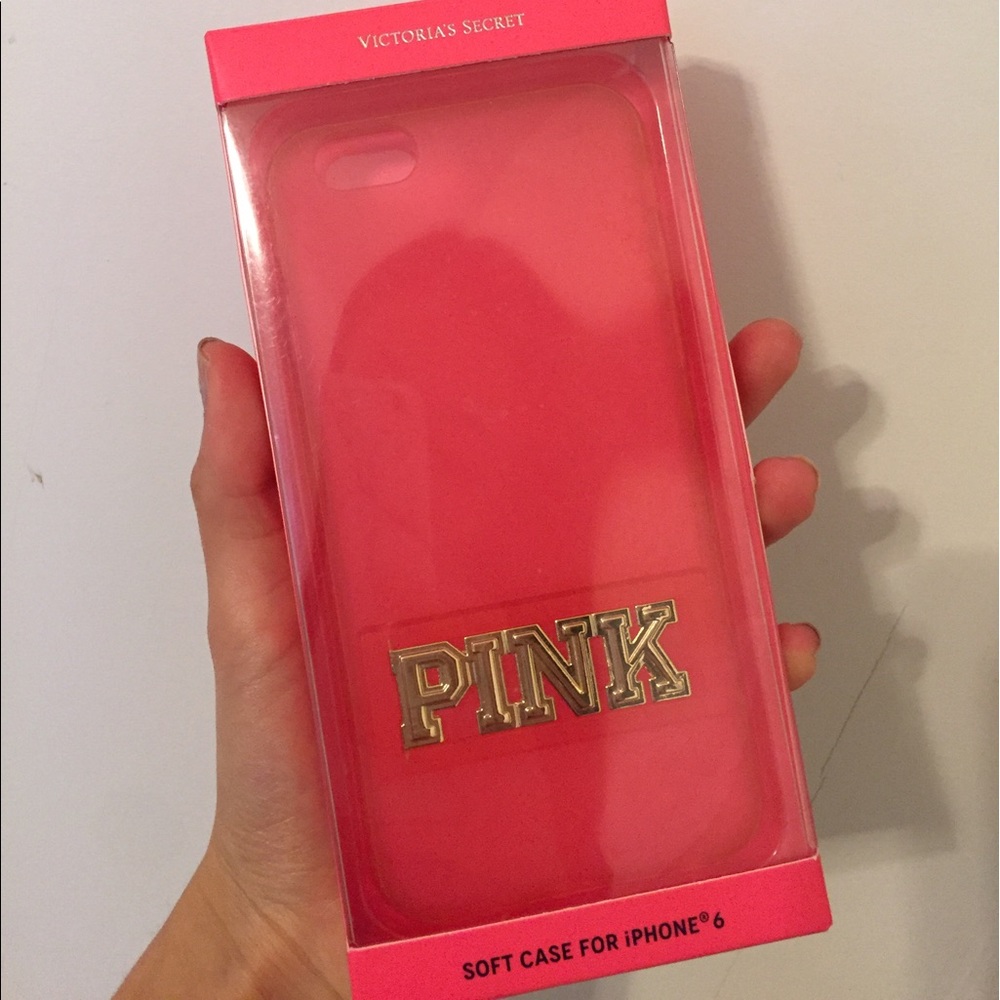 Victoria's Secret Pink/Gold Iphone 6 Standing Case