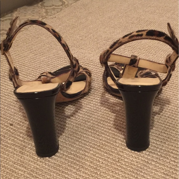 Ruined by Hurricane Harvey. Leopard print Sandals. - Picture 2 of 4