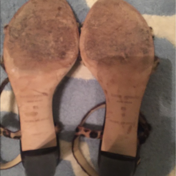 Ruined by Hurricane Harvey. Leopard print Sandals. - Picture 4 of 4