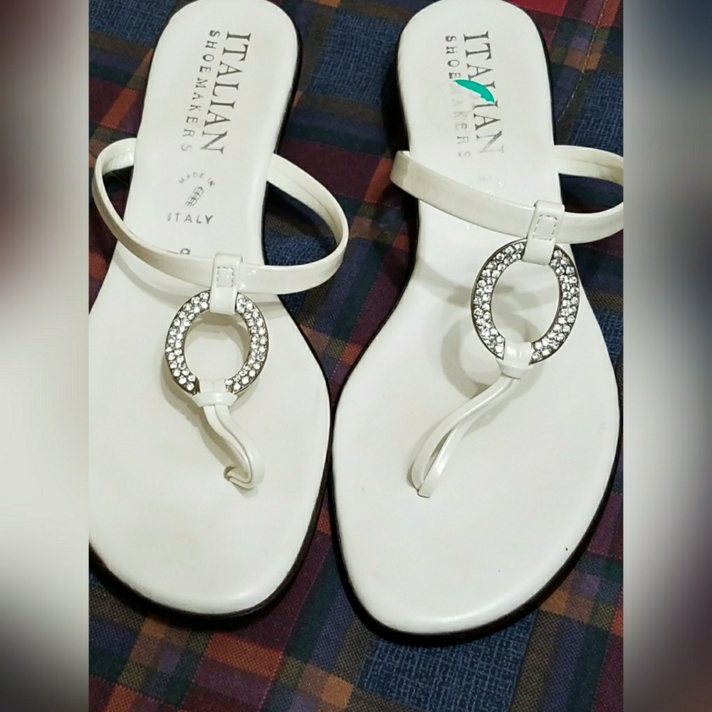 White sandals