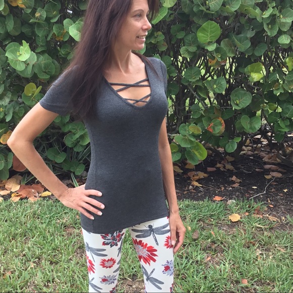 Charcoal Caged Front Top S - Picture 5 of 5