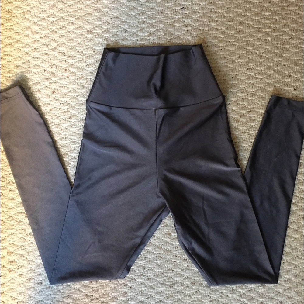 American apparel high waisted gray leggings