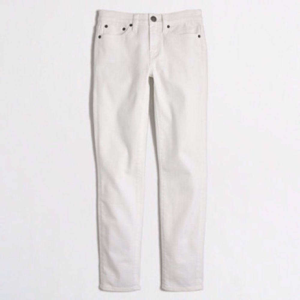 Factory white cropped ankle jean jeans pants