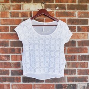 SALE ❤️ White Lace Summer Top Beautiful LC Lauren