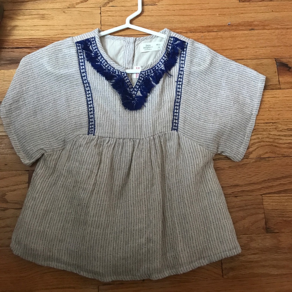Zara Fringe Blouse