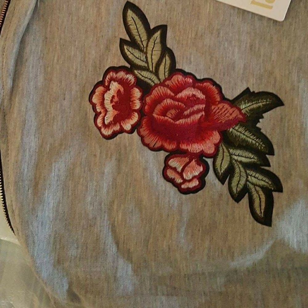 🌷New Arrival 3/4 sleeve Fallout Embroided Romper - Picture 6 of 8
