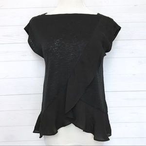 Banana Republic Sleeveless Ruffled Top