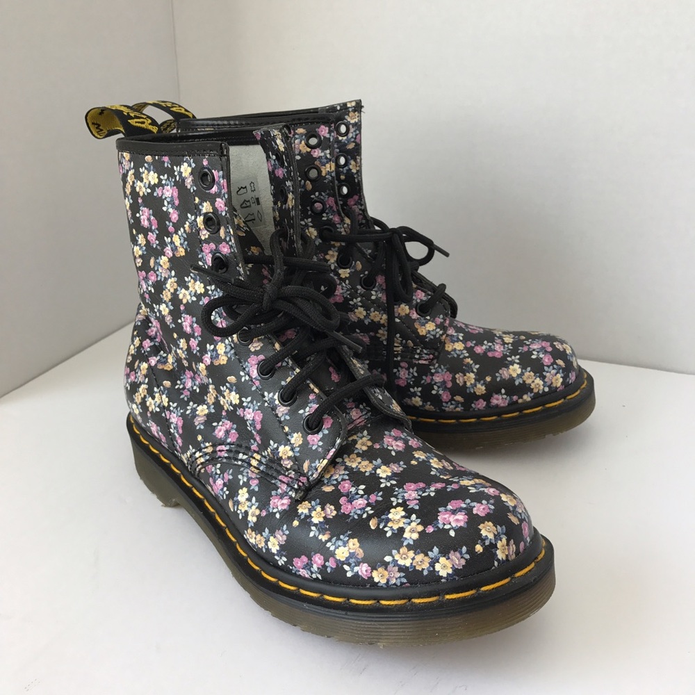 Dr. Martens floral boots