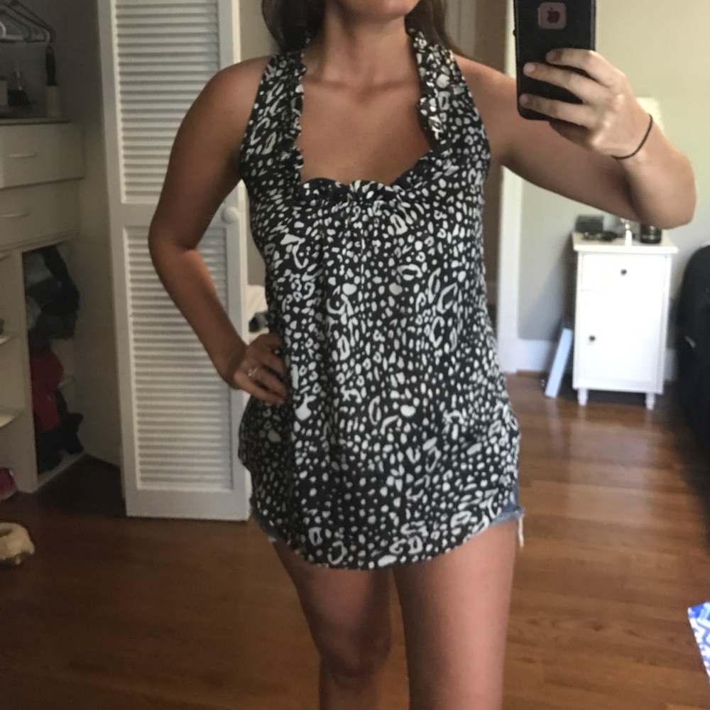 Razor back blouse