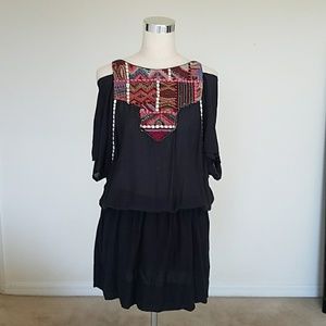 Zara Embroidered Cold Sleeve Tunic/Dress