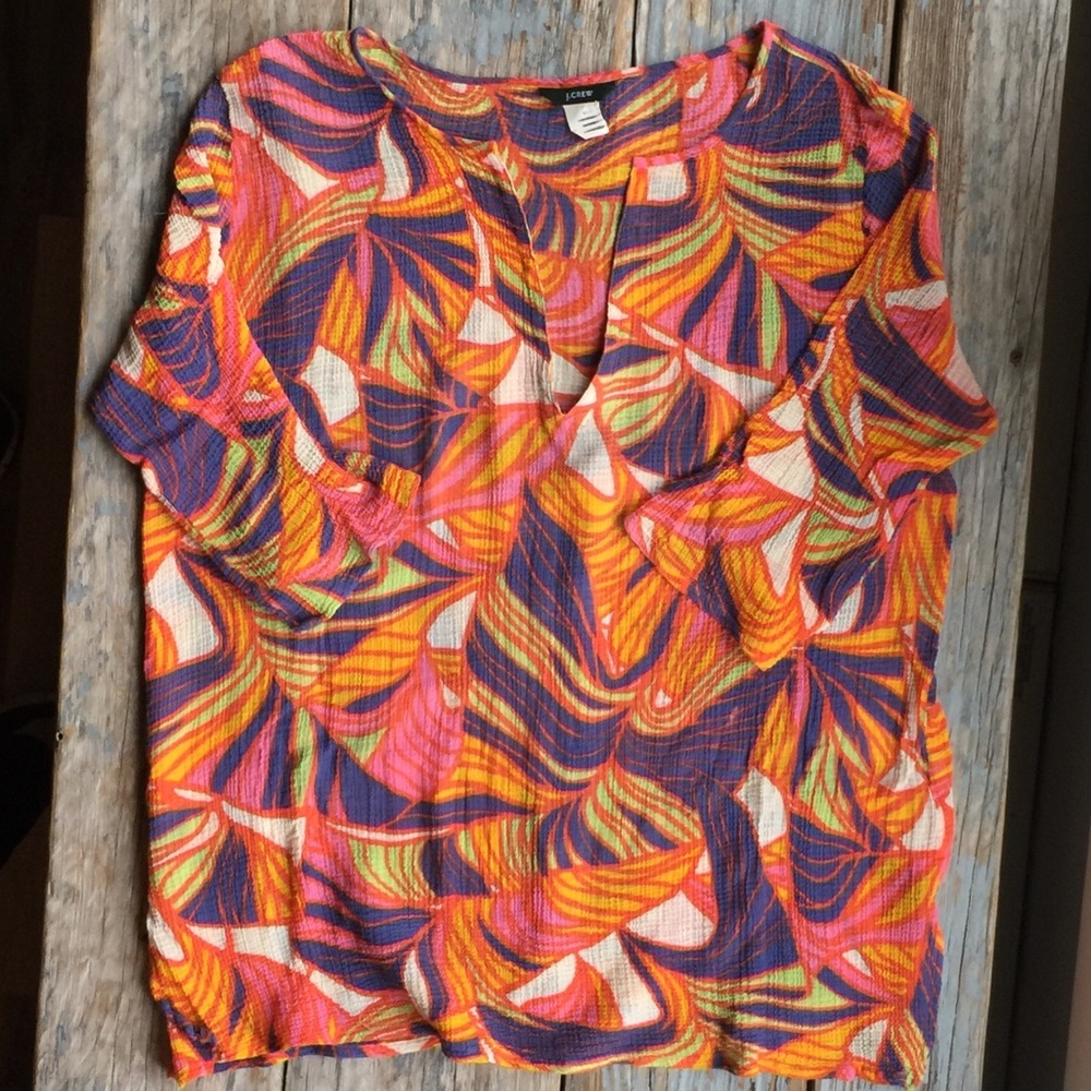 J. Crew Cotton Seersucker Tunic
