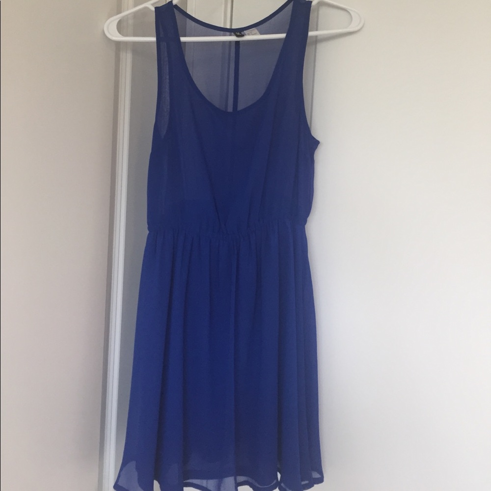 Blue H&M chiffon short dress