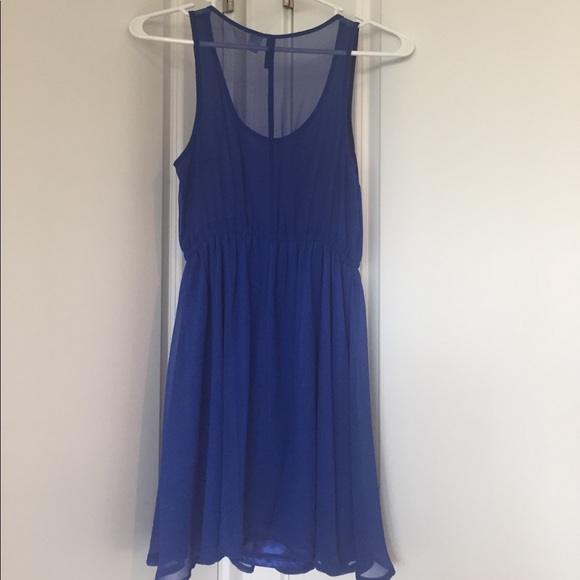 Blue H&M chiffon short dress - Picture 2 of 3