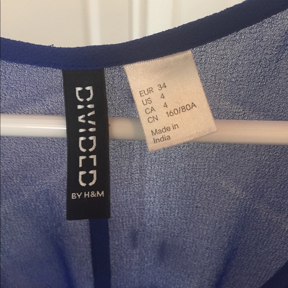 Blue H&M chiffon short dress - Picture 3 of 3