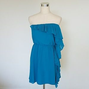 BCBGeneration Asymmetrical Flounced Dress