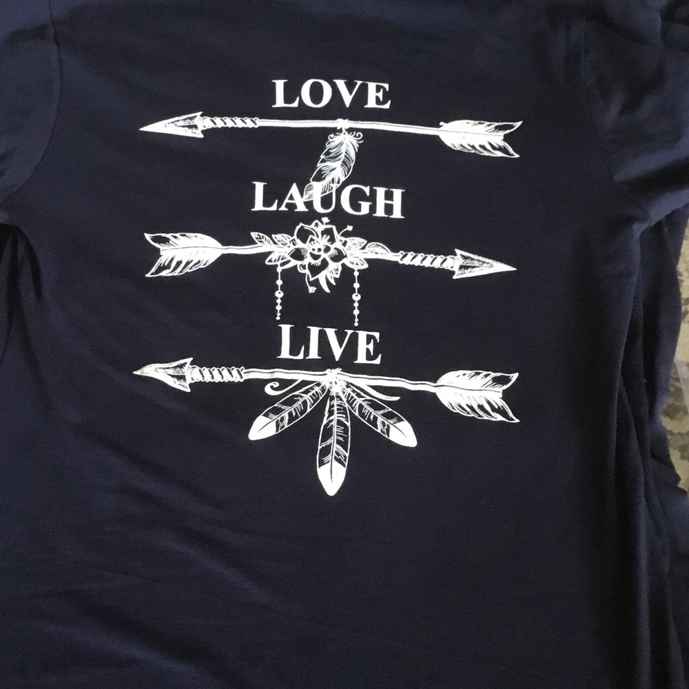 Small Only!  Navy Anchor Tee - Picture 4 of 4