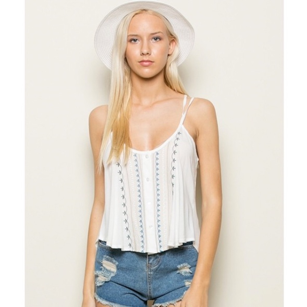SALE Cross Back Tank Top