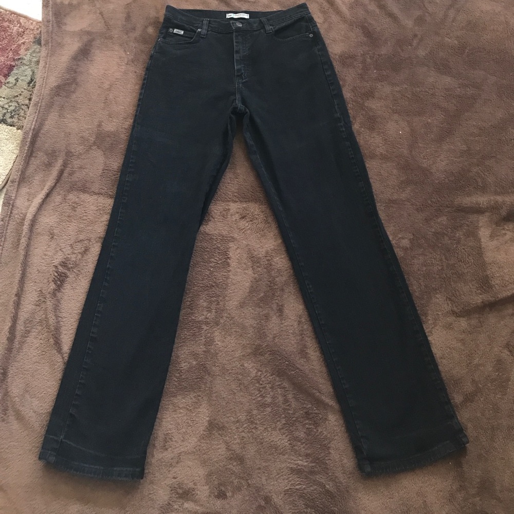 Black Lee Relaxed Straight Leg Jeans
