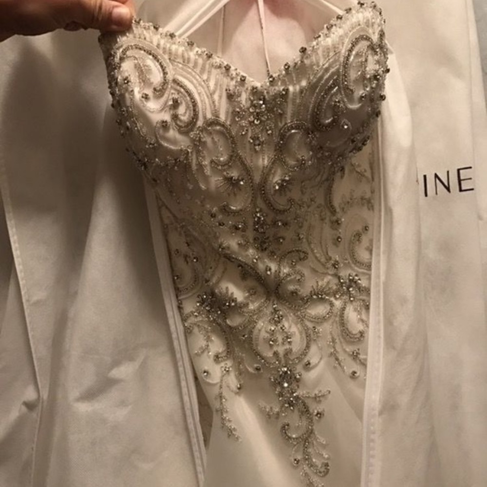 Jasmine Couture ivory wedding dress!