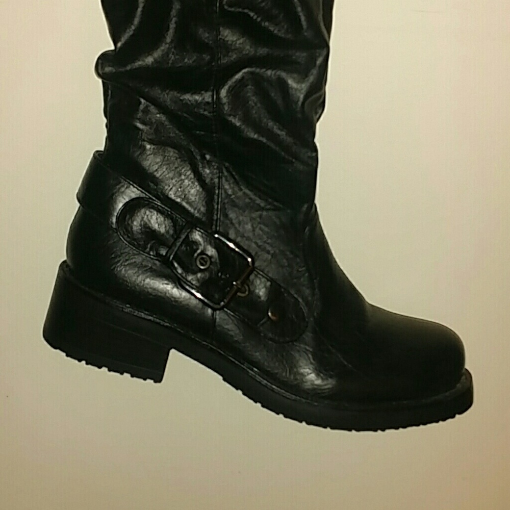 BLACK motorcycle  women's  flux boots