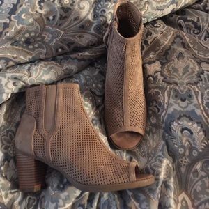 Tan booties