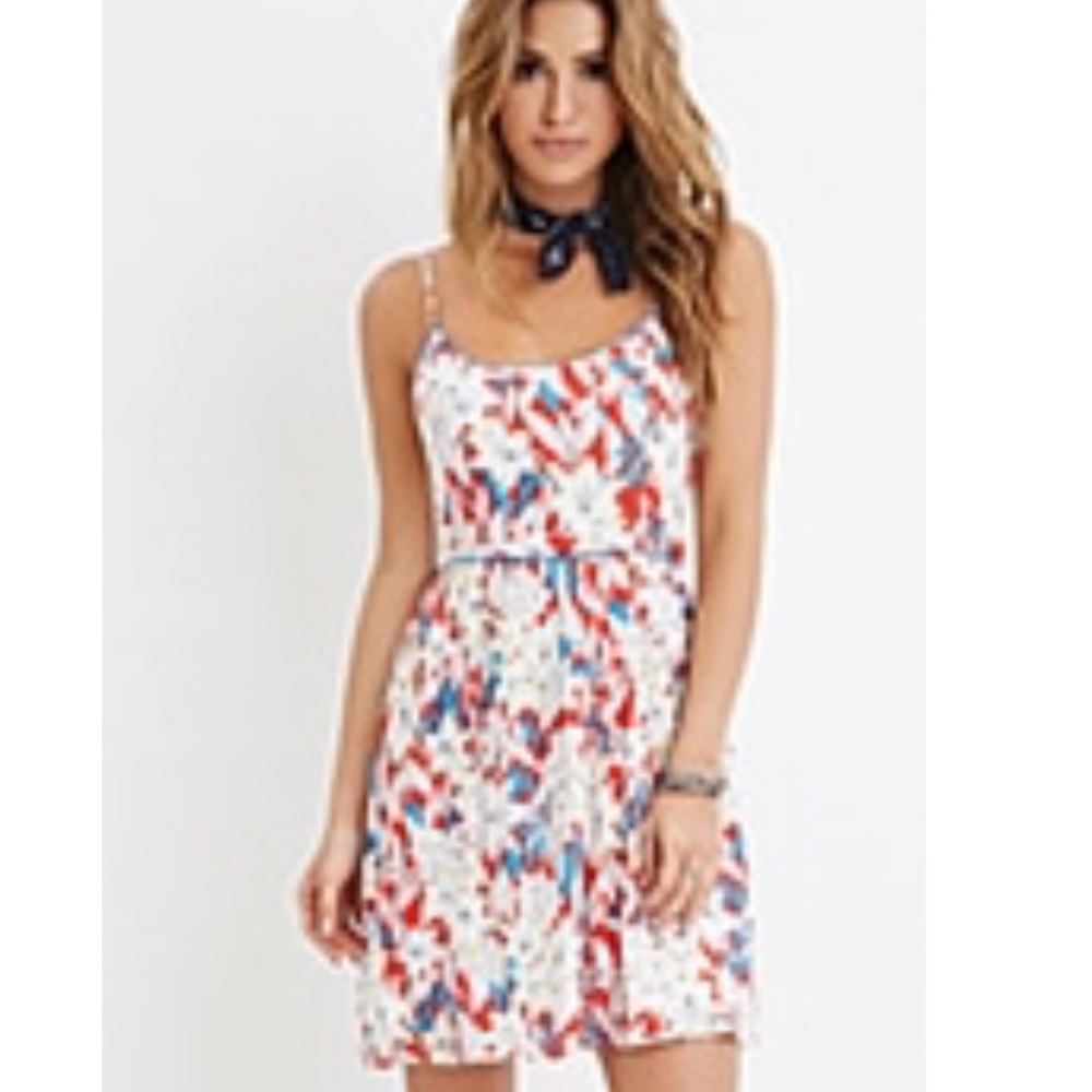 Floral Open Back Mini Dress