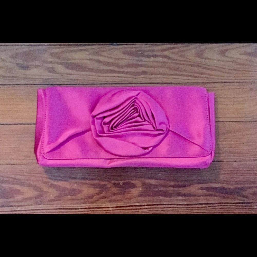 J. Crew Pink Rose Clutch
