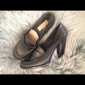 Michael Kors Black Patent Penny Loafers