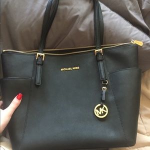 Michael lots jet set tote