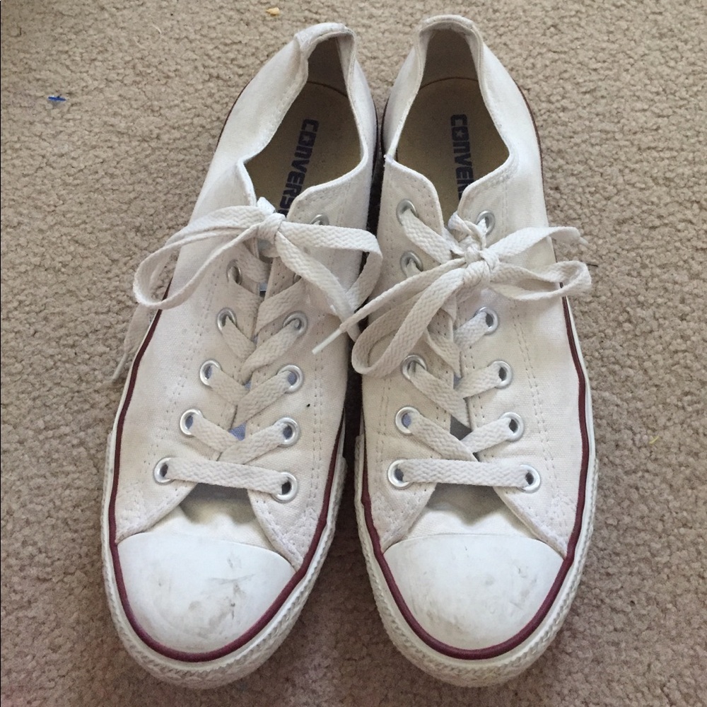 low top white converse