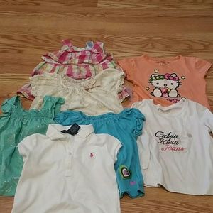 Lot of Girl's shirts/blouses Name Brand- size 4T