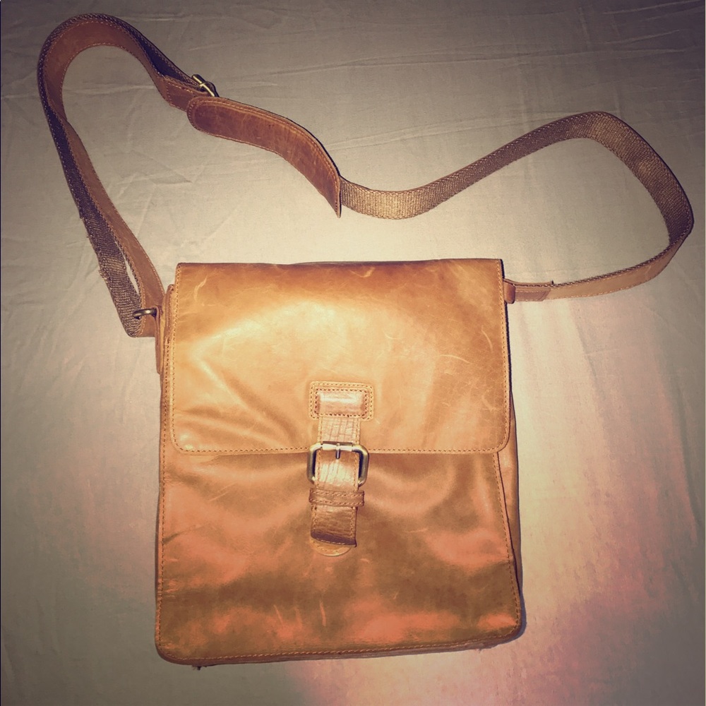 Tan/Khaki Clarks Messenger Bag (Mens/Unisex)
