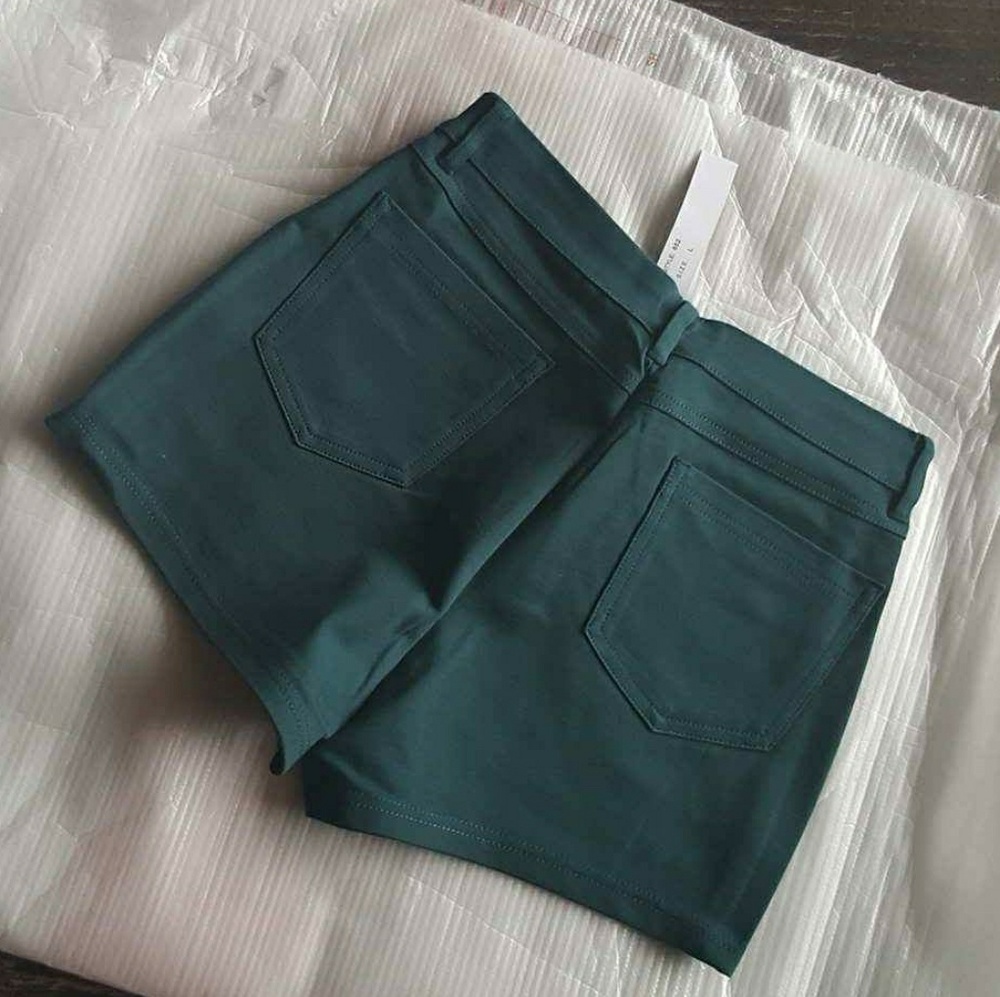 🍍New High Waisted Teal shorts - Picture 2 of 2