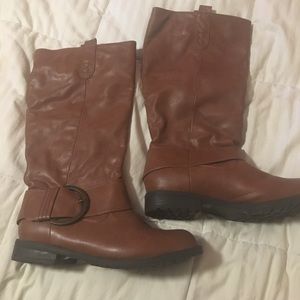 Brown High calf boots